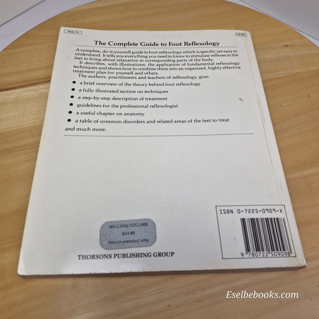 5 guide books about foot reflexology - hardback/paperbacks