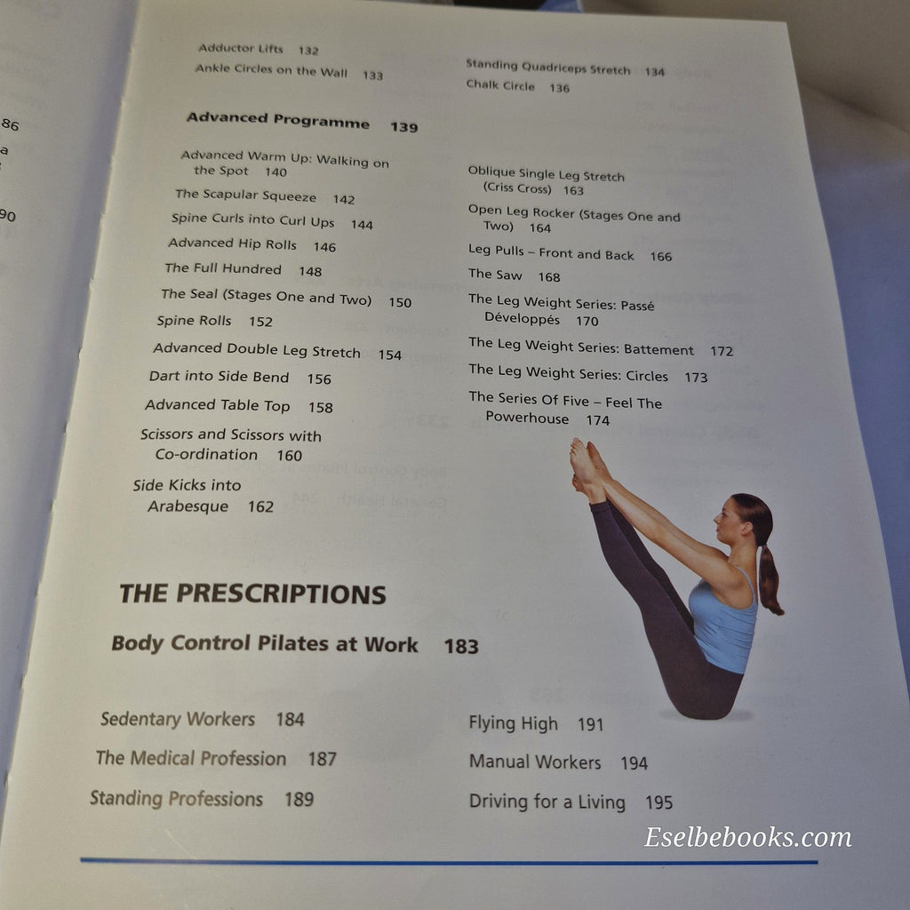 The official Body Control Pilates Manual Guide Lynne Robinson - hardback