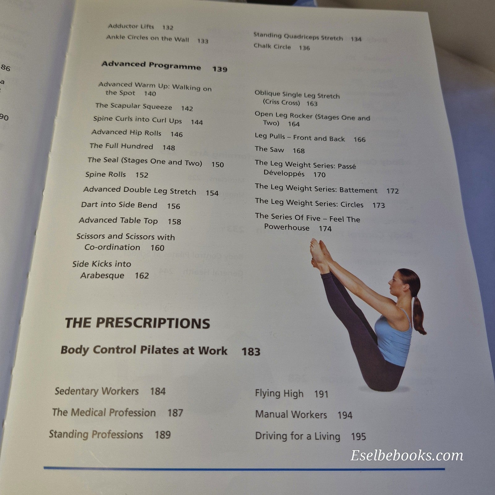 The official Body Control Pilates Manual Guide Lynne Robinson - hardback