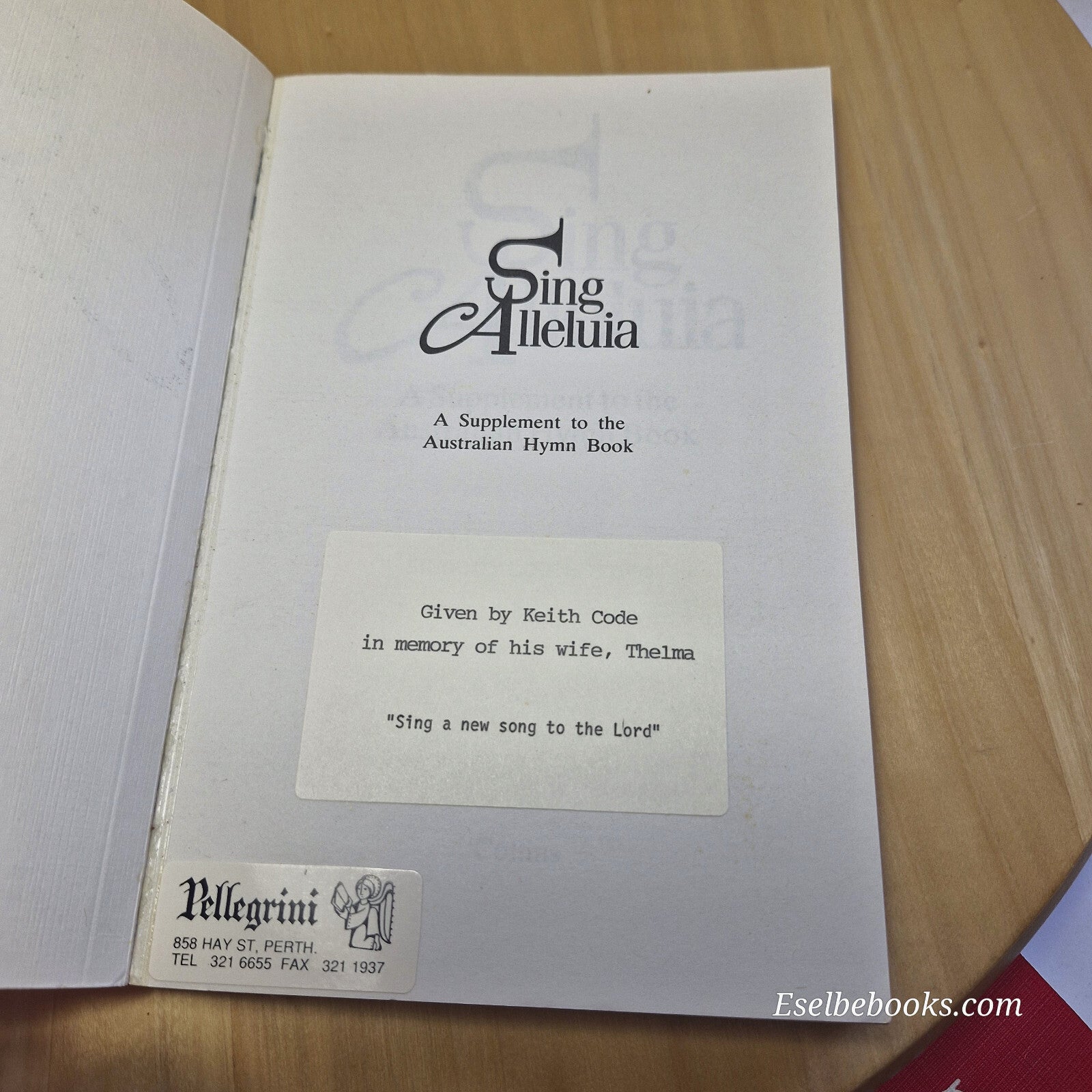 Sing Alleluia - A Supplement to the Australian Hymn Book 1987 - paperback