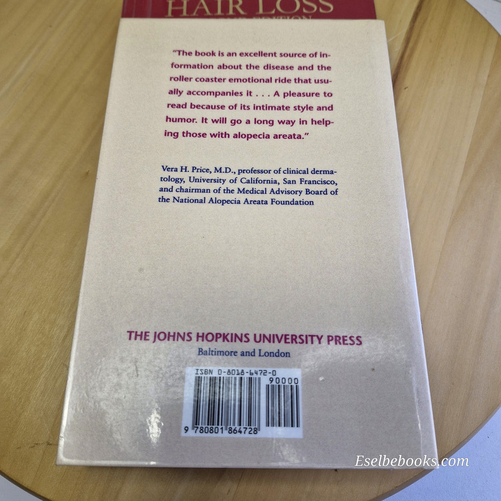 3 books about hair loss/alopecia - hardback/paperbacks