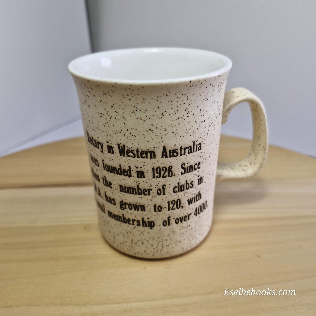 Sandalwood collectible ceramic mug - Rotary Club East Perth Western Australia
