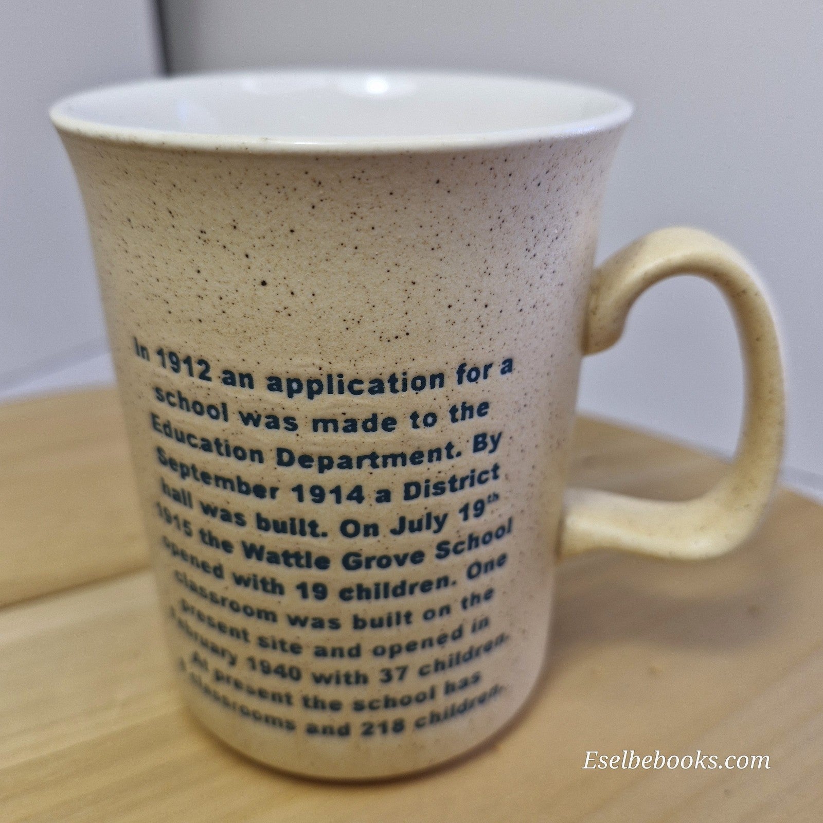 Sandalwood collectible ceramic mug  Wattle Grove Primary School 90th anniversary