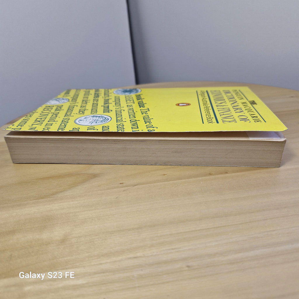 The Penguin Macquarie Dictionary of Economics & Finance 1988 - paperback