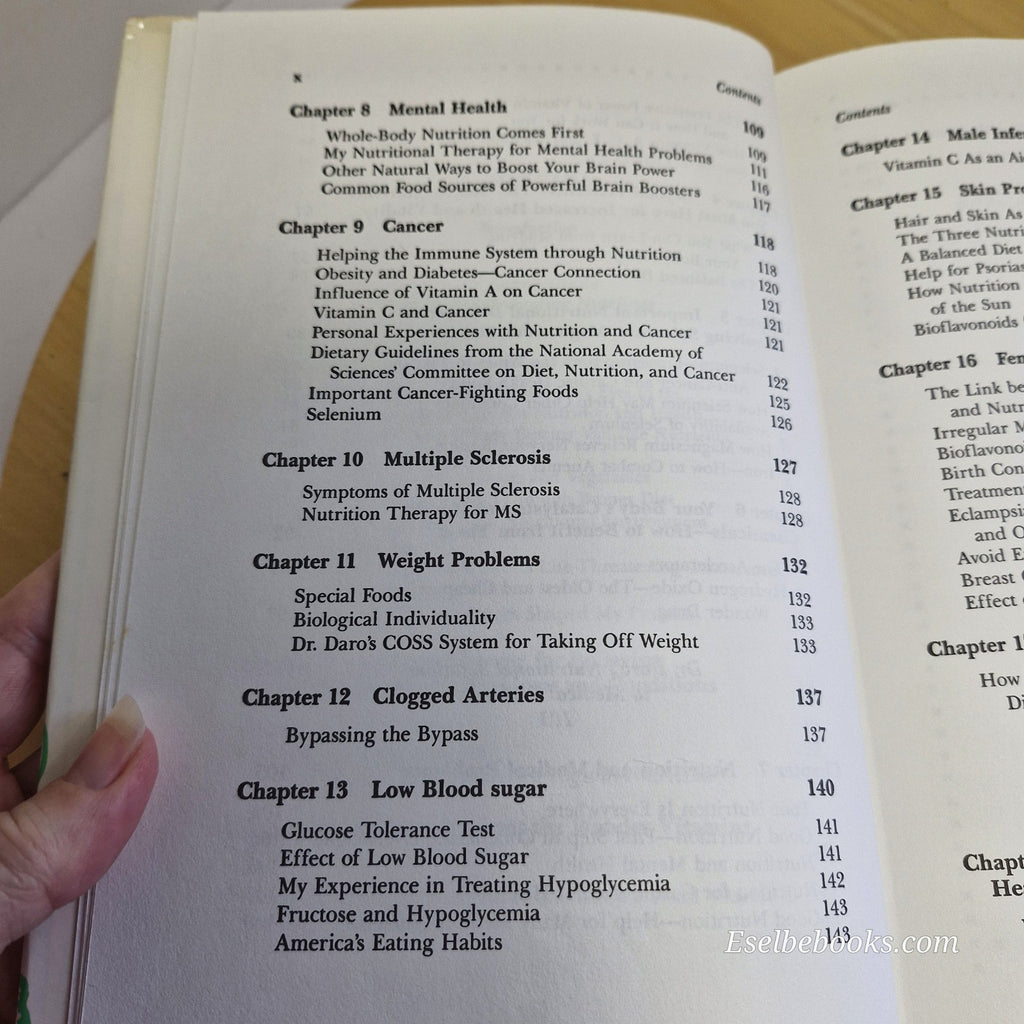 Dr. Daro's Nutrition Prescriptions for Your Common Health Problems - hardback