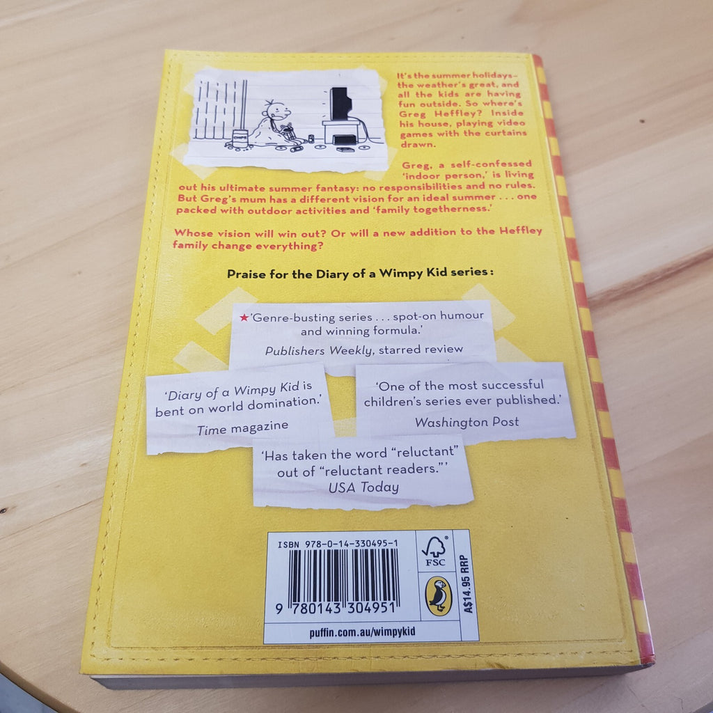 Diary of wimpy kid #4 #5 #8 (3 books) by Jeff Kinney - paperbacks