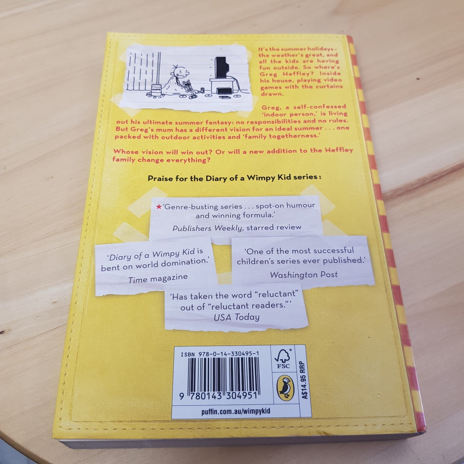 Diary of wimpy kid #4 #5 #8 (3 books) by Jeff Kinney - paperbacks