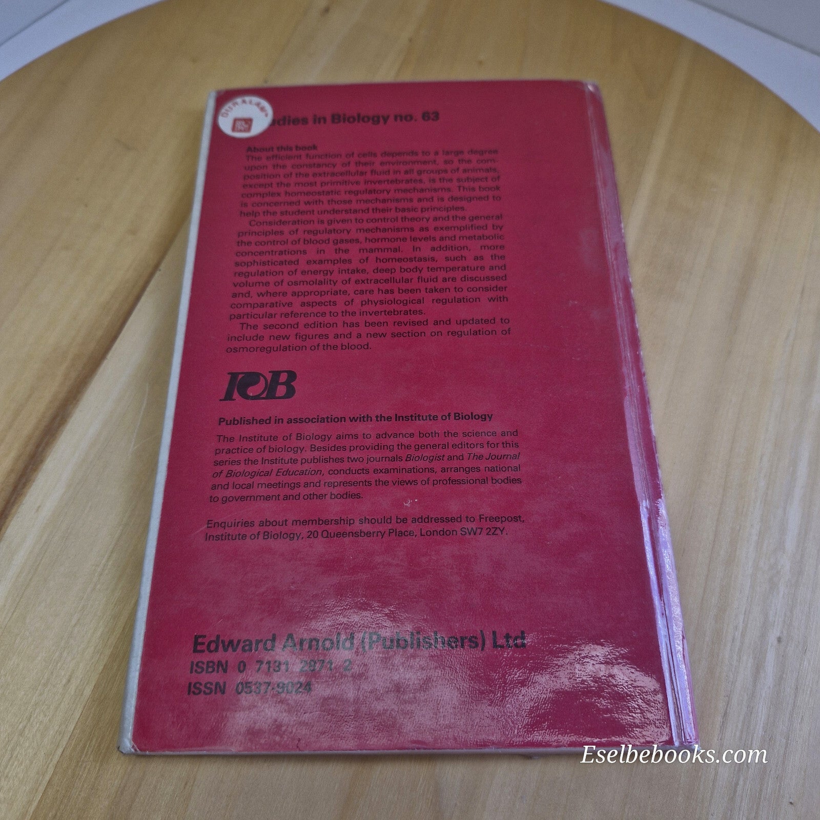 Science: Studies in Biology no. 63 Homeostasis 2nd edition by Richard N Hardy...