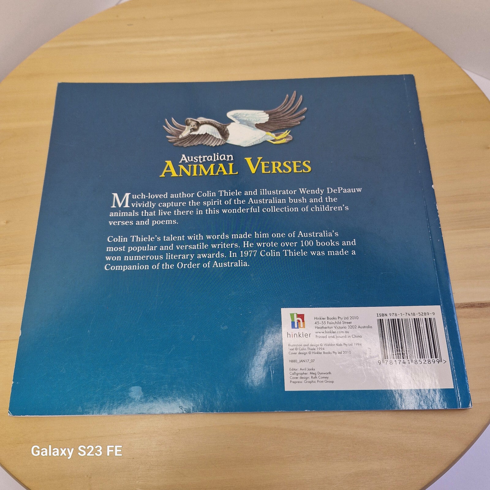 Colin Thiele: Australian Animal Verses & The Australian ABC - paperbacks