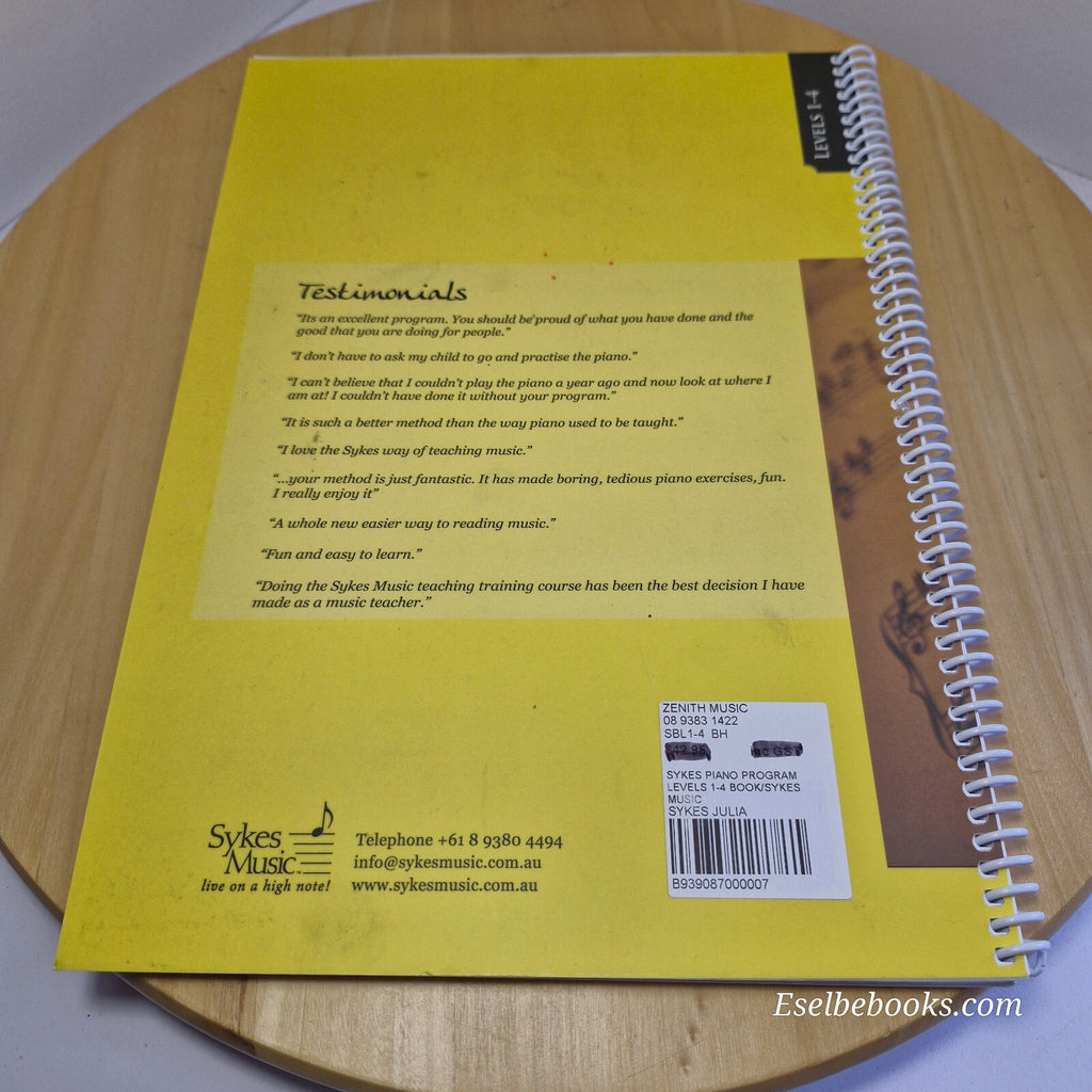 Sykes Piano Program Levels 1-4 By Julia Sykes · 2014 - paperback - NO CD