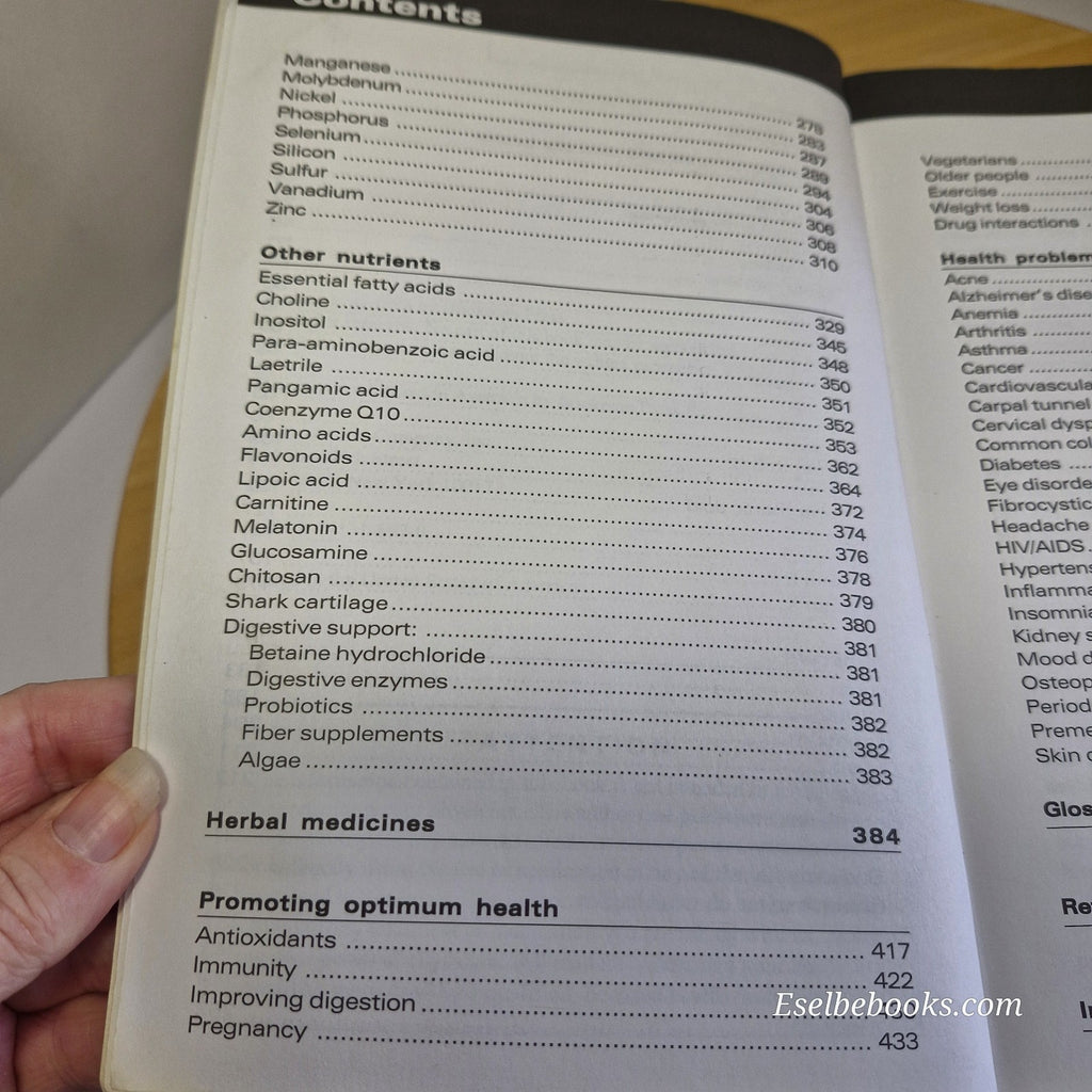 The New Encyclopedia of Vitamins, Minerals, Supplements, & Herbs Nicola Reavley