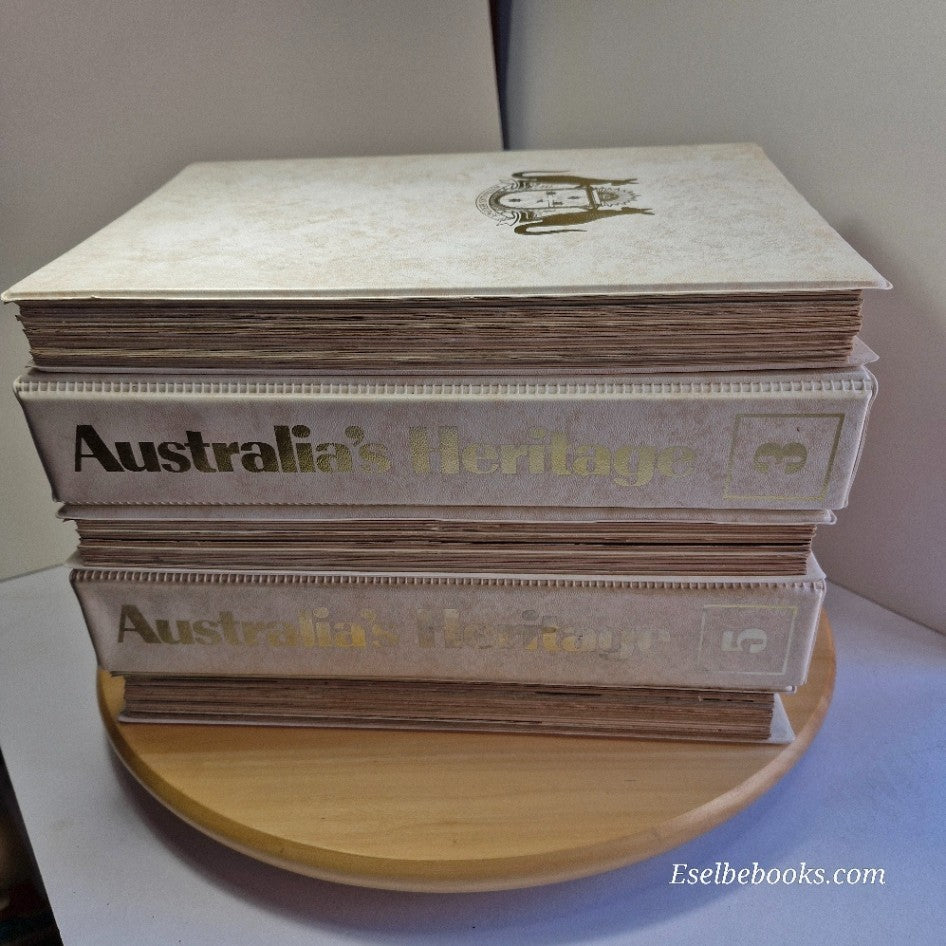 Australia’s Heritage Periodicals volumes 2 - 6 in vinyl files - vintage