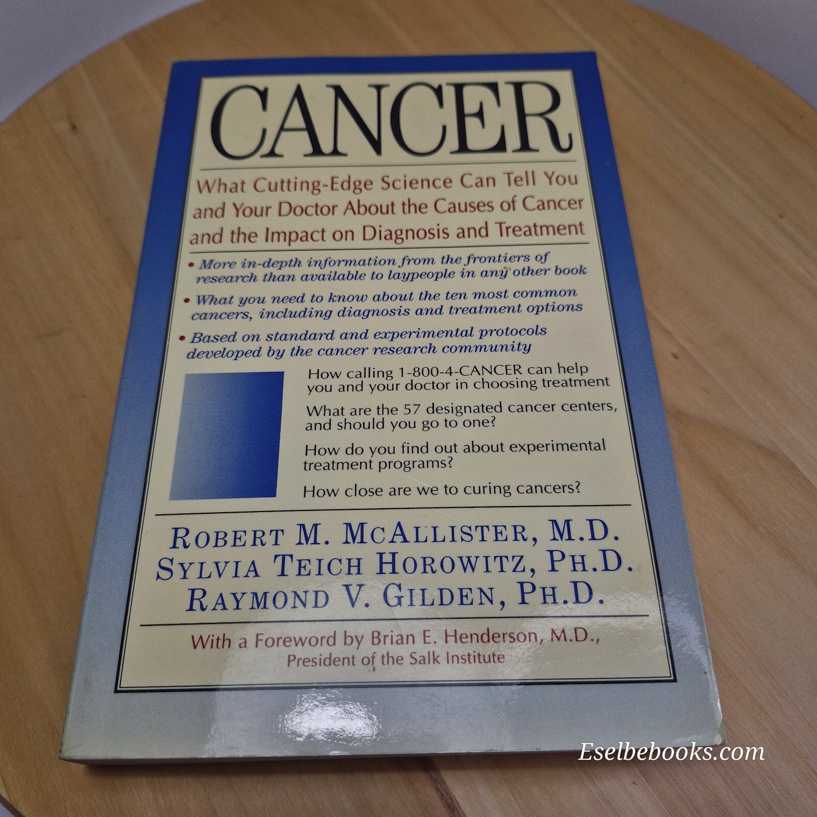 Cancer By Robert M. Mcallister, Sylvia Teich Horowitz, Raymond V. Gilden · 19...