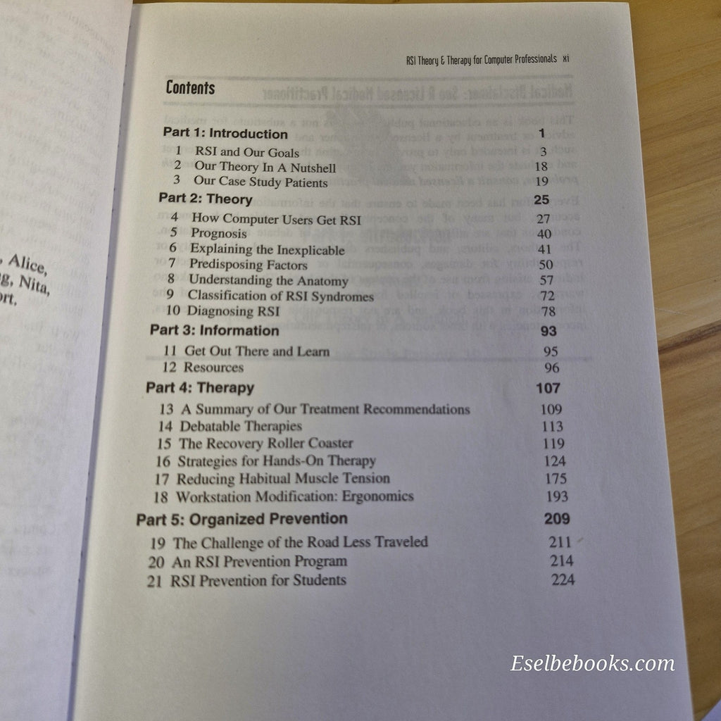 It's Not Carpal Tunnel Syndrome! RSI Theory and Therapy By S Damany, J Bellis