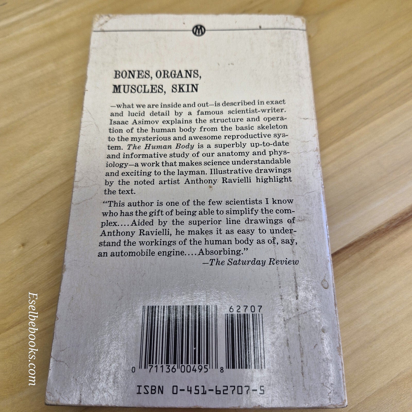 The Human Body Its Structure and Operations By Isaac Asimov, Anthony Ravielli...