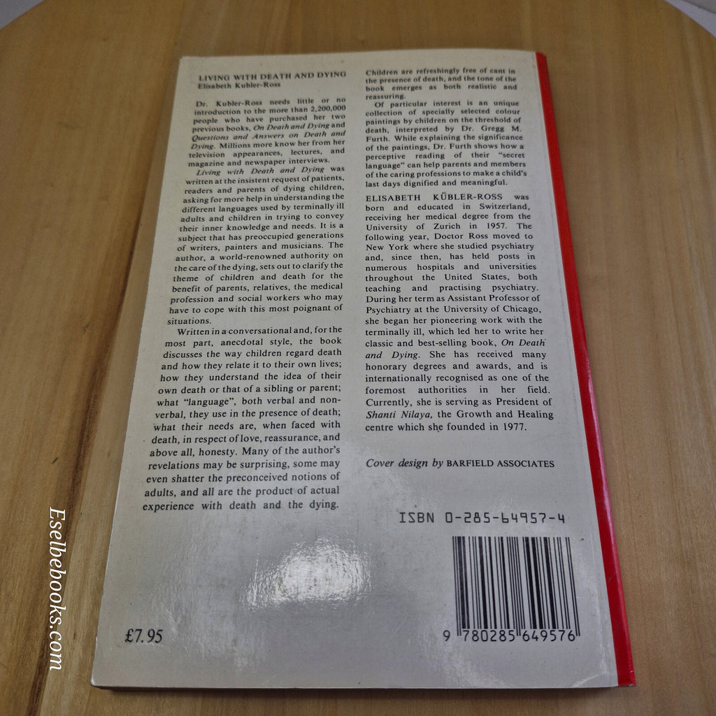 Living with Death and Dying By Elisabeth Kübler-Ross · 1982 - vintage paperback