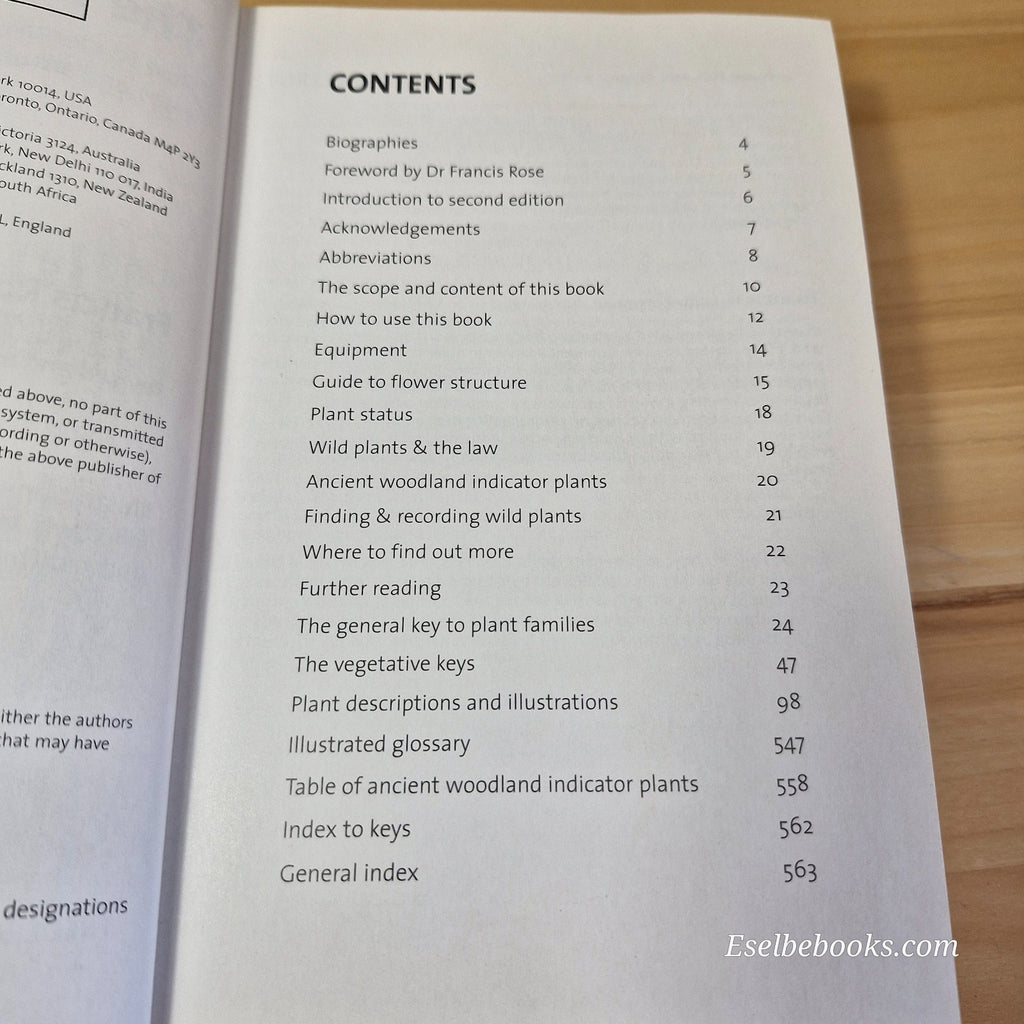 The Wild Flower Key by Francis Rose  and Clare O'Reilly - paperback