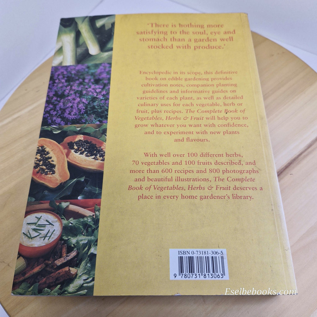 The Complete Book of Vegetables Herbs and Fruit by Bob Flowerdew Jekka - paperba