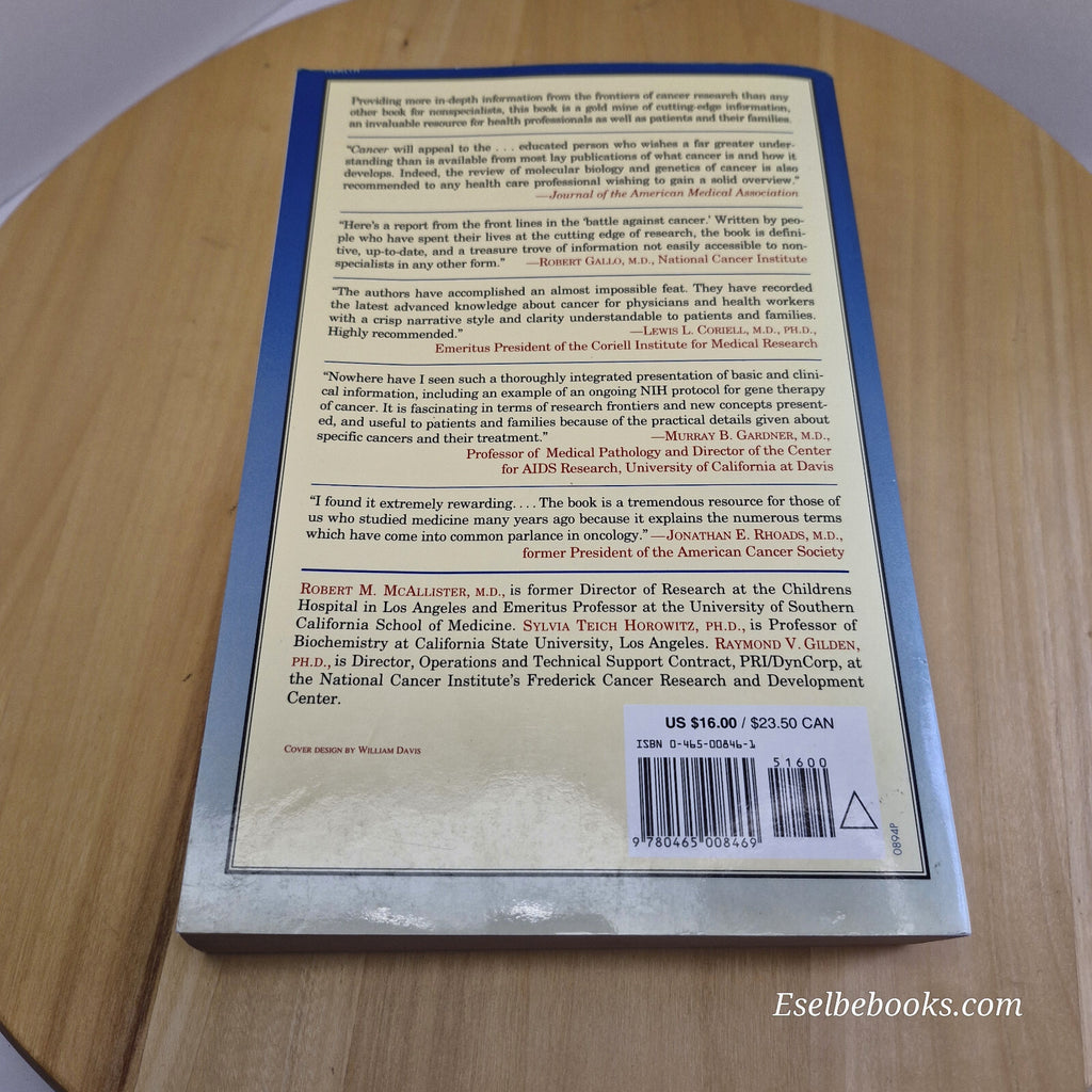 Cancer By Robert M. Mcallister, Sylvia Teich Horowitz, Raymond V. Gilden · 19...