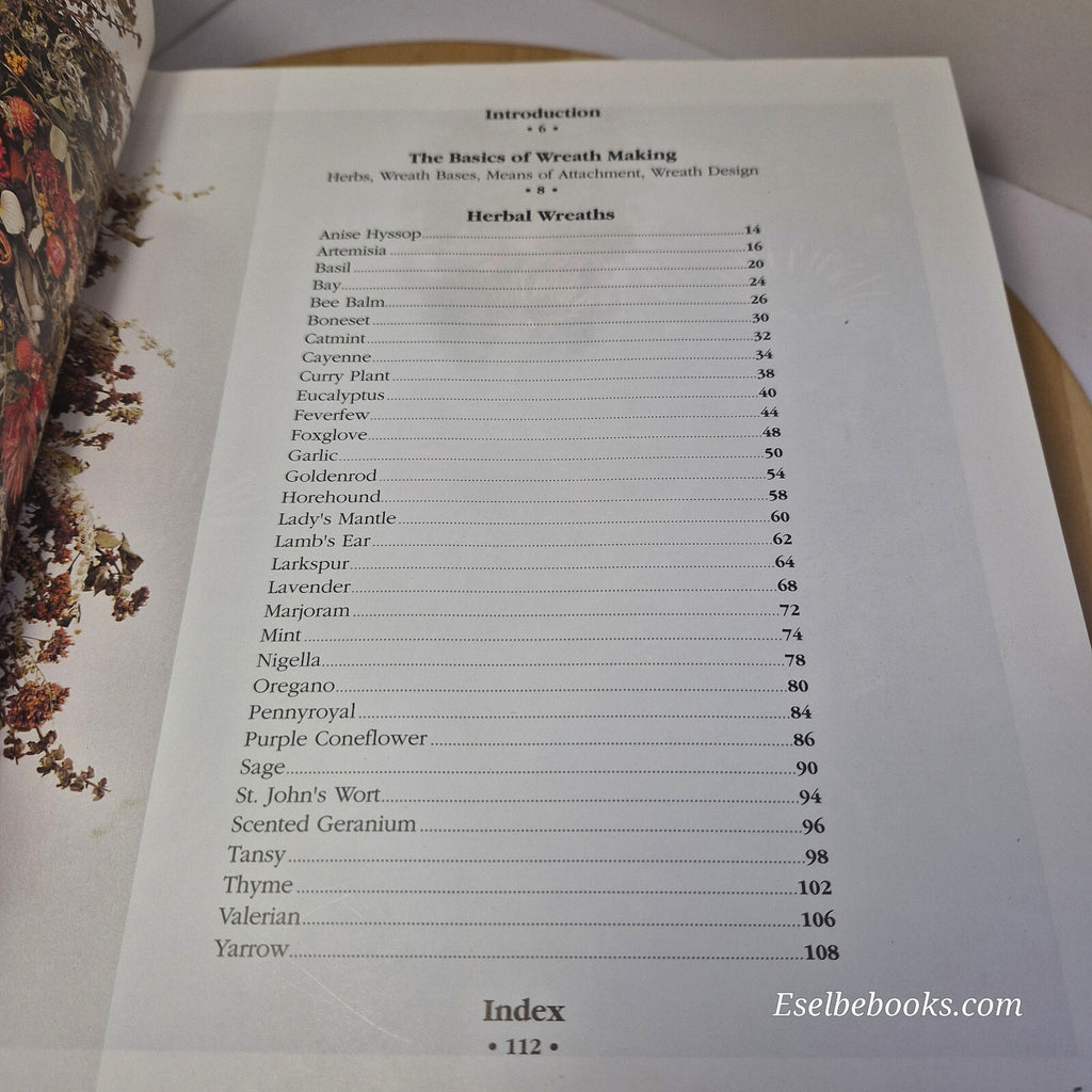 3 books - herbal wreaths/herbal crafts - how to guides - hardbacks