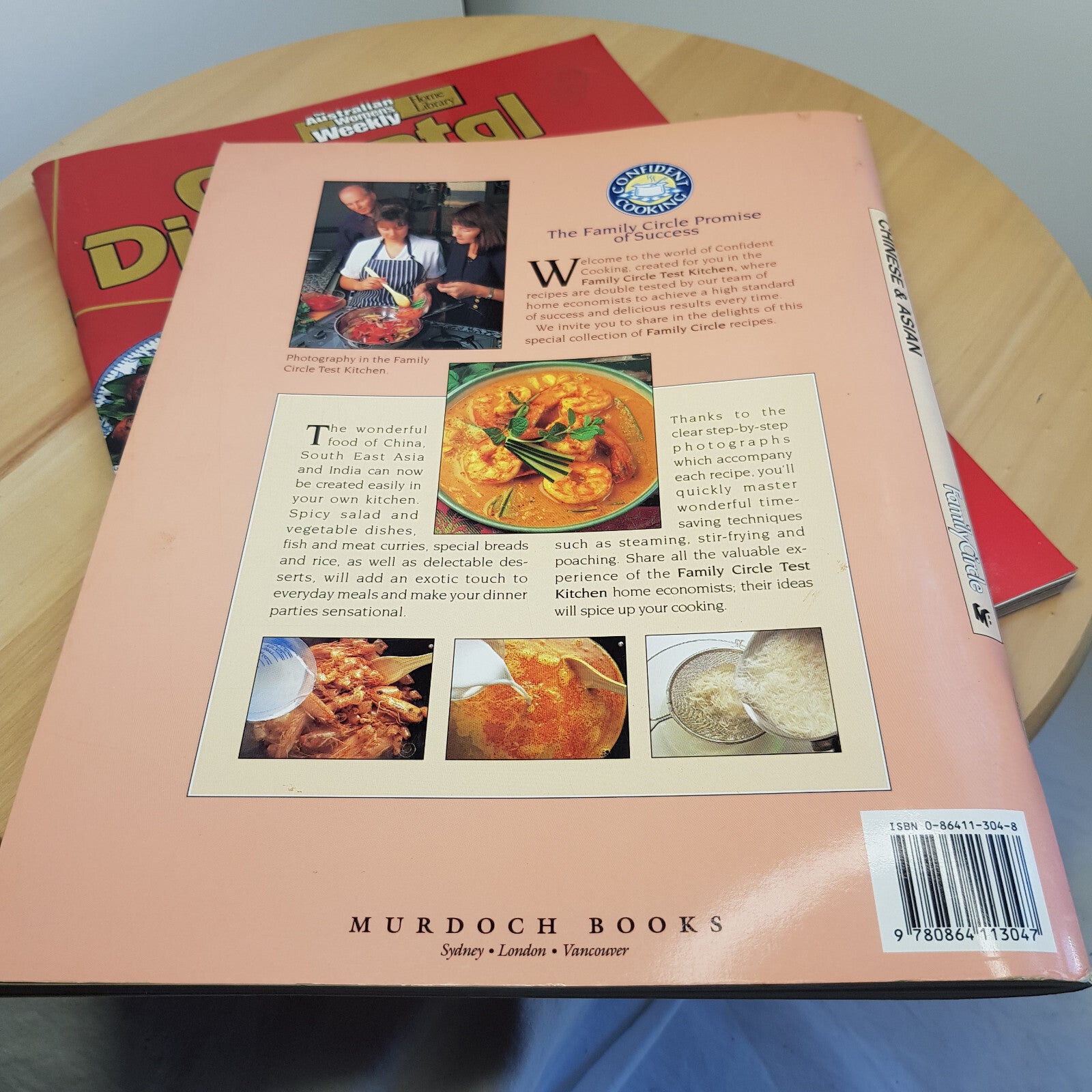 3 x Asian cuisine cookbooks by AWW/Family Circle - paperbacks
