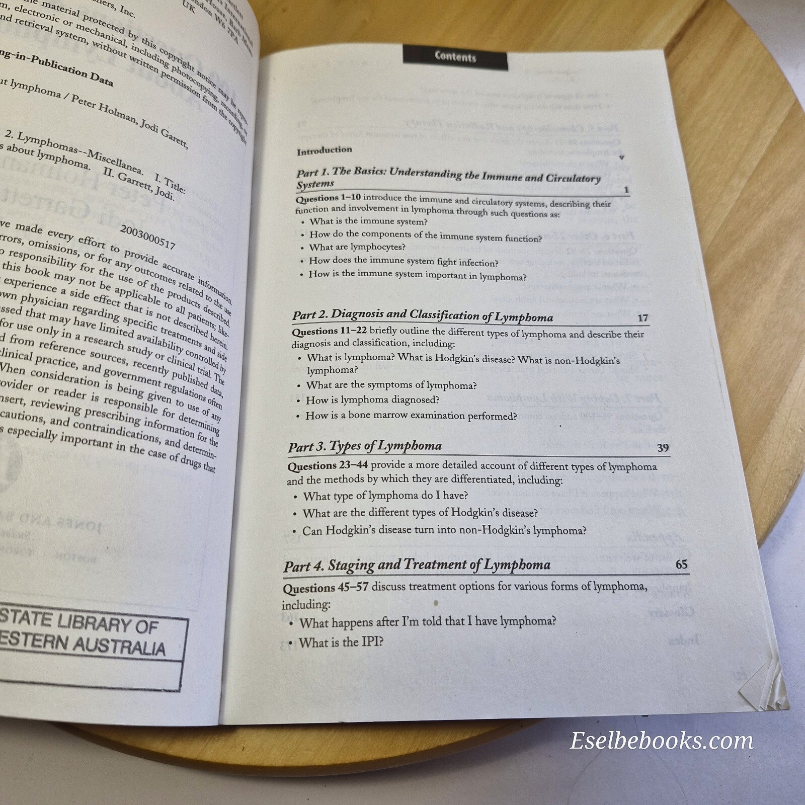 100 Questions and Answers about Lymphoma By Peter Holman, Jodi Garrett, Willi...