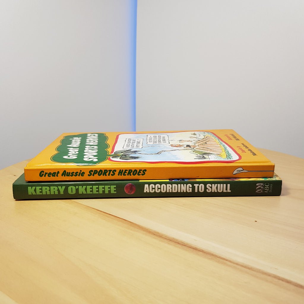 Sports humour: Great Aussie sports heroes & According to Skull - hardback/pap...