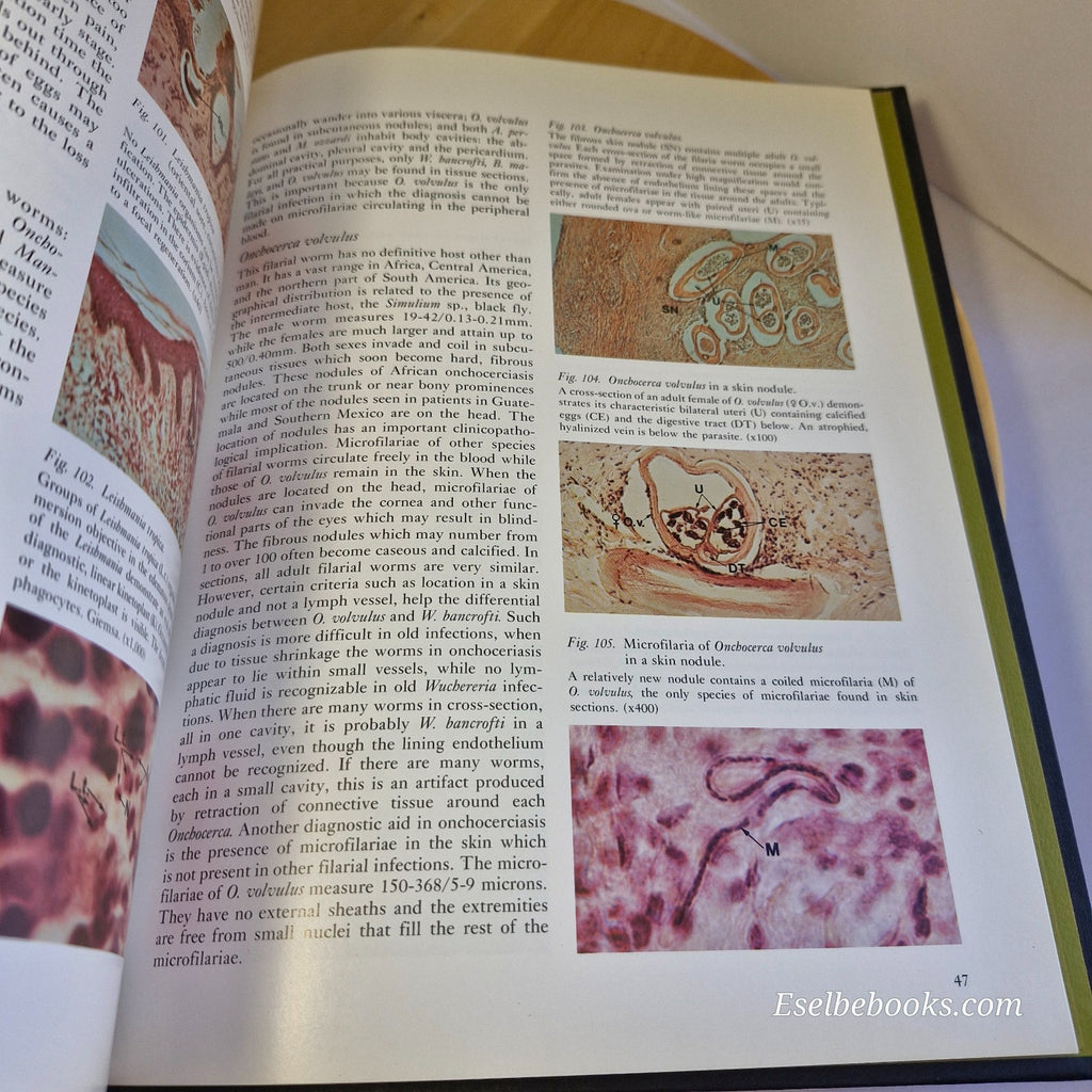 Scope Monograph on Pathoparasitology A Color Atlas by Michael Kenney - hardback