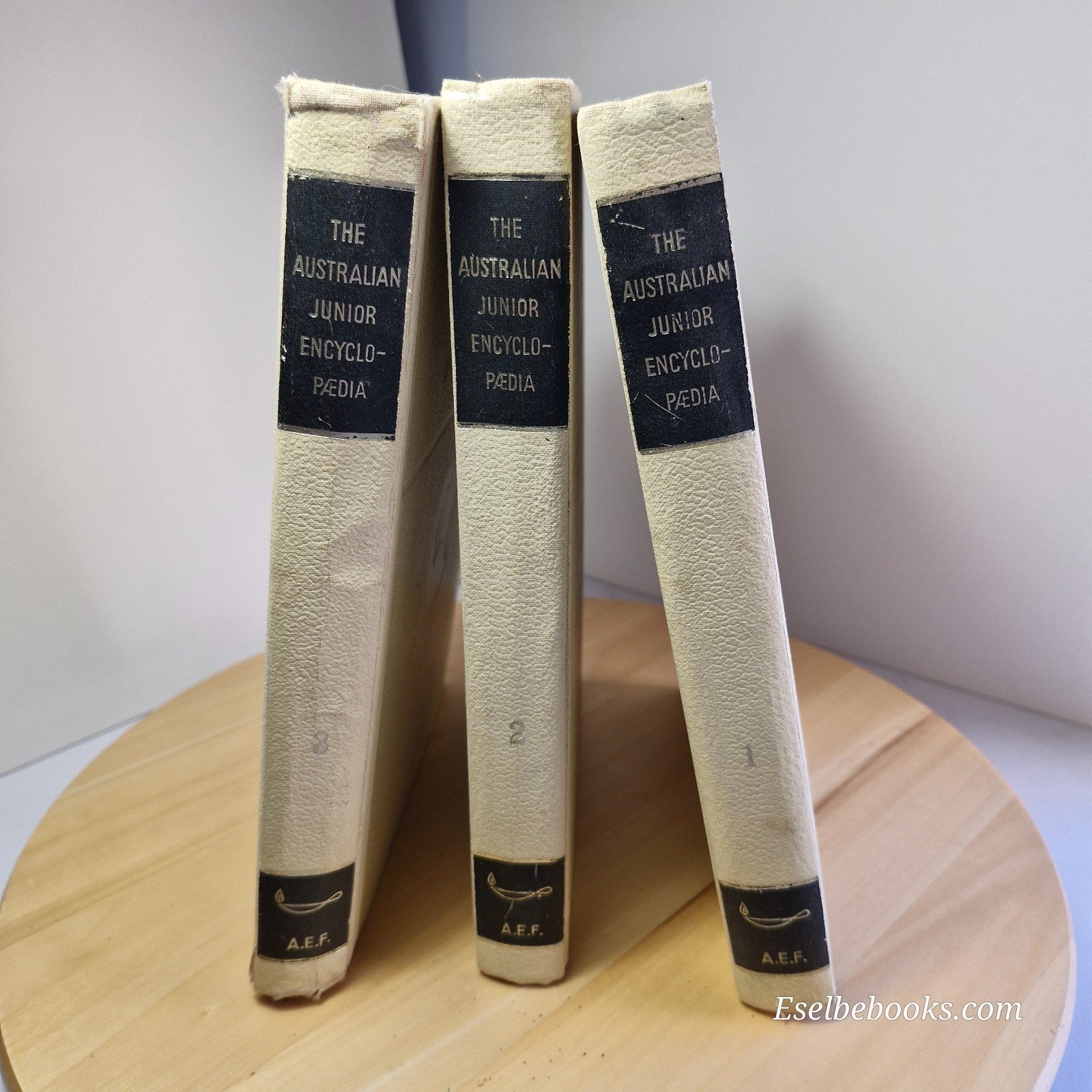 The Australian Junior Encyclopaedia volumes 1,2 & 3 1960 edition - vintage hb