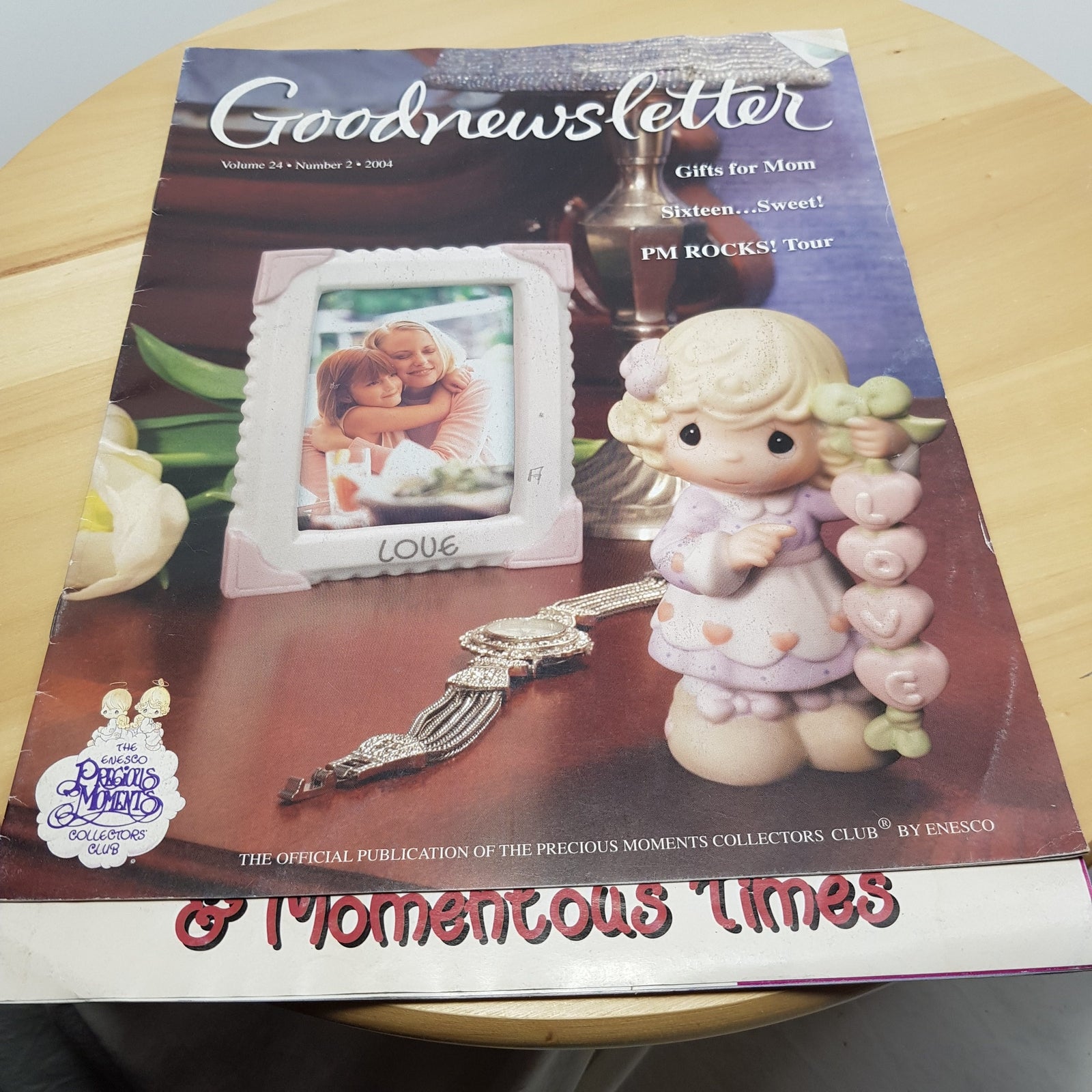 Set of 3 The Enesco Precious Moments magazines 2004 - Goodnewsletter/Thots