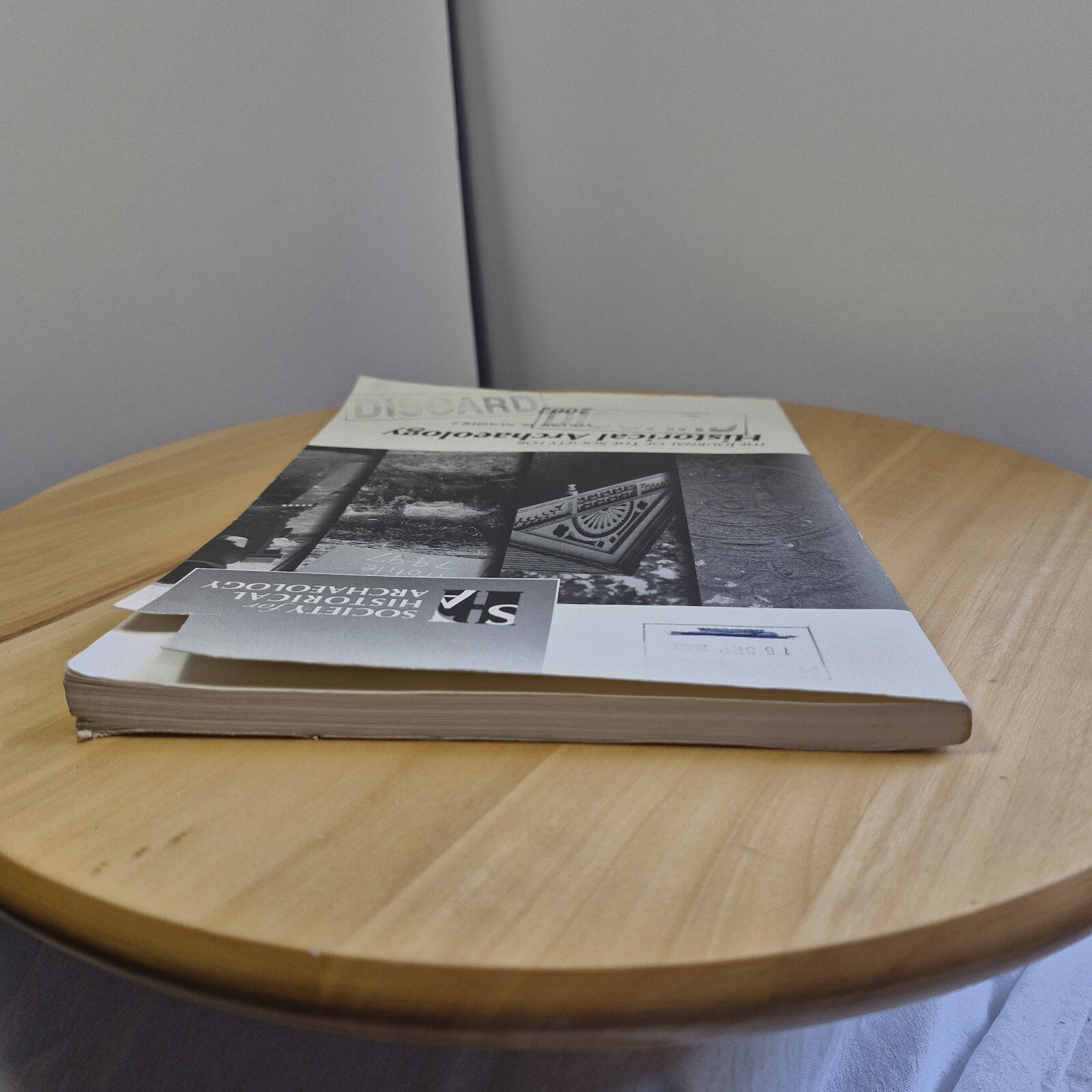 Society for Historical Archaeology journal Volume 36 Number 2 - vintage paper...
