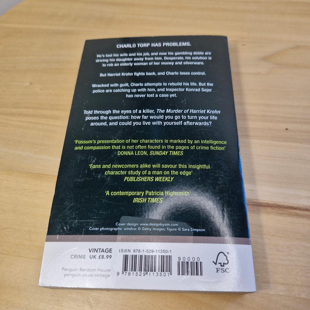 Crime fiction: The Murder of Harriet Krohn By Karin Fossum · 2015 - paperback