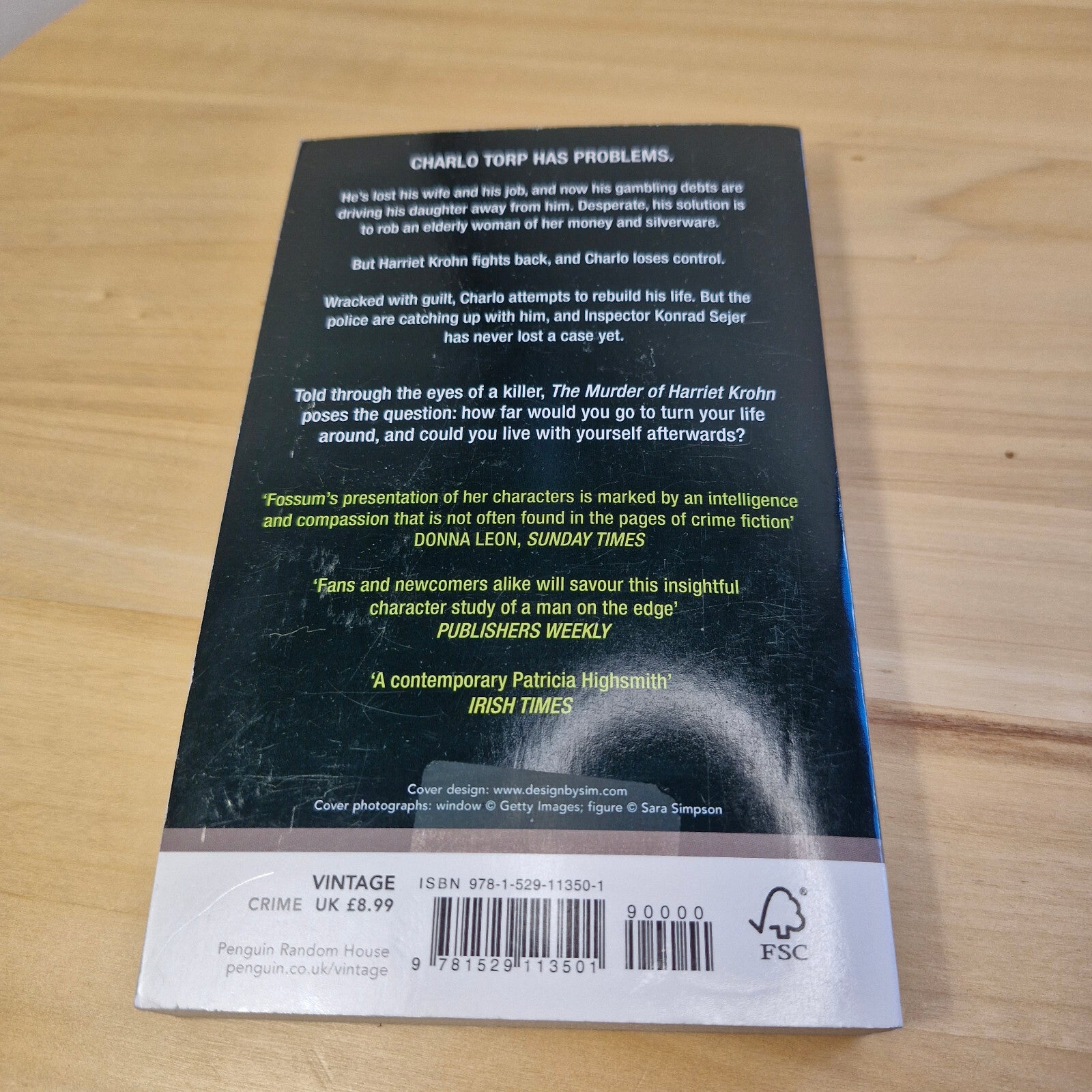 Crime fiction: The Murder of Harriet Krohn By Karin Fossum · 2015 - paperback