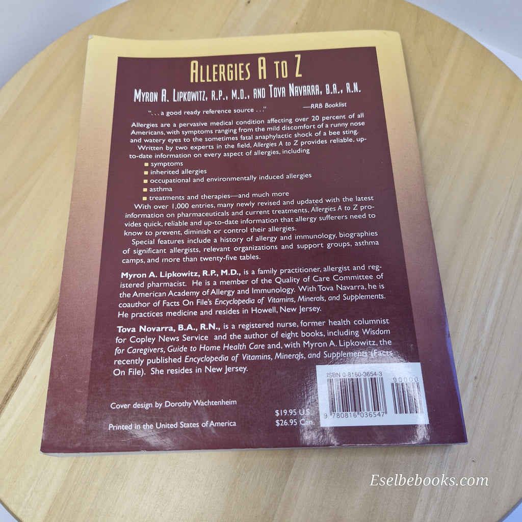 Health: 4 x  dealing with allergies books - paperbacks