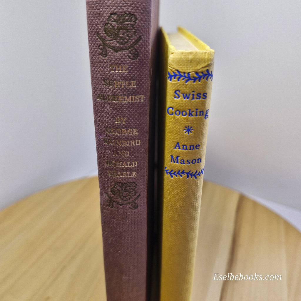 Vintage cookbooks: Swiss cooking & The Subtle Alchemist - hardbacks