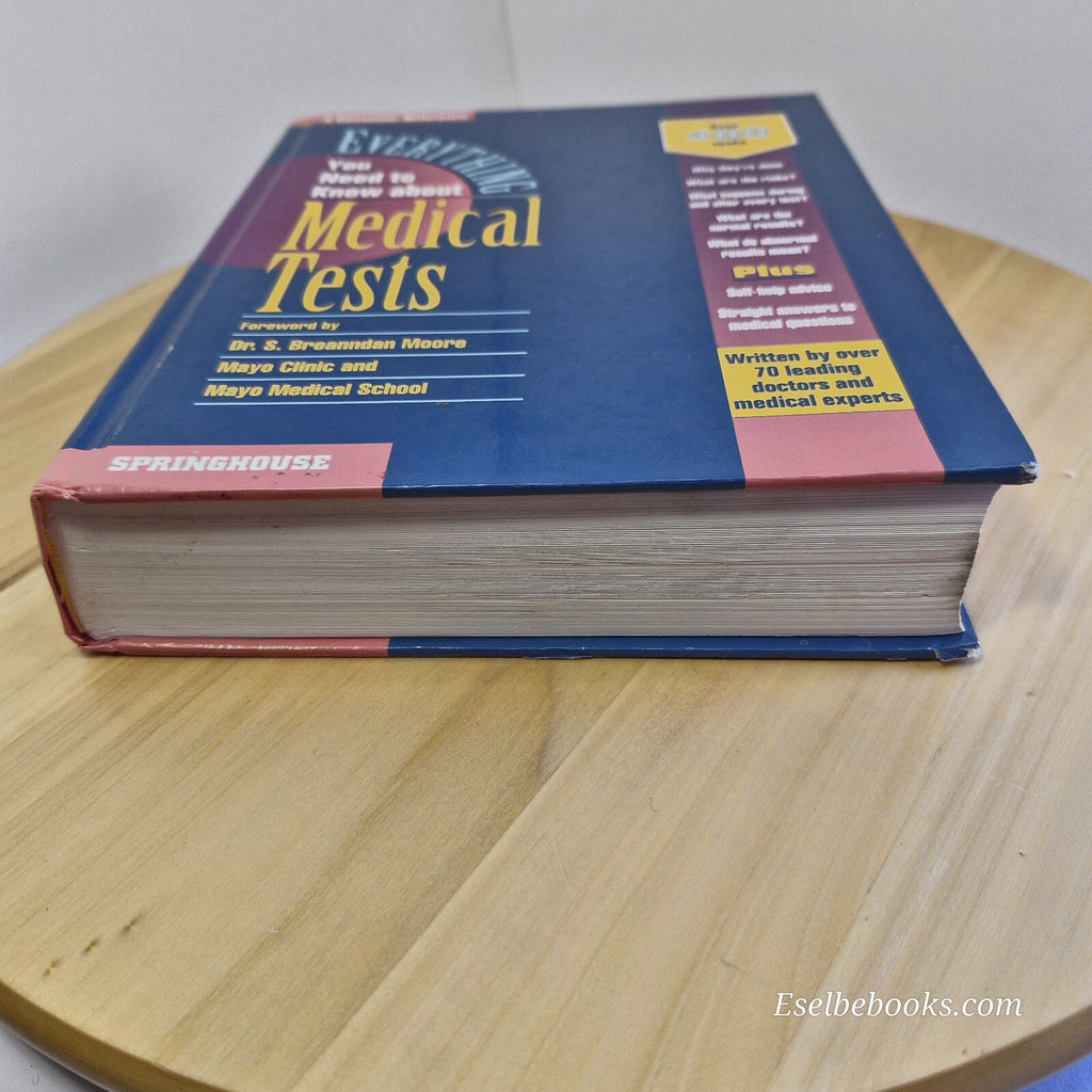 Health: Everything You Need to Know about Medical Tests 1996 - hardback