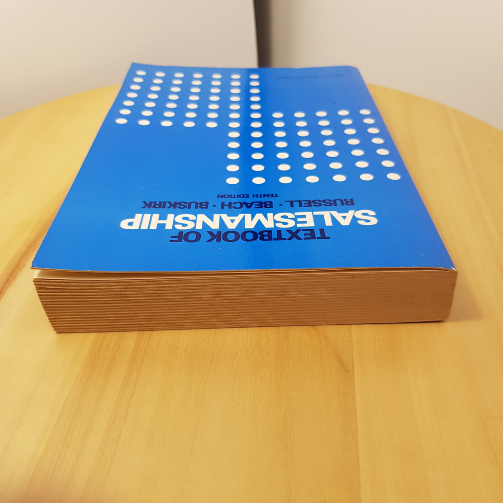 Textbook of Salesmanship by Russell Beach and Buskirk - international student ed