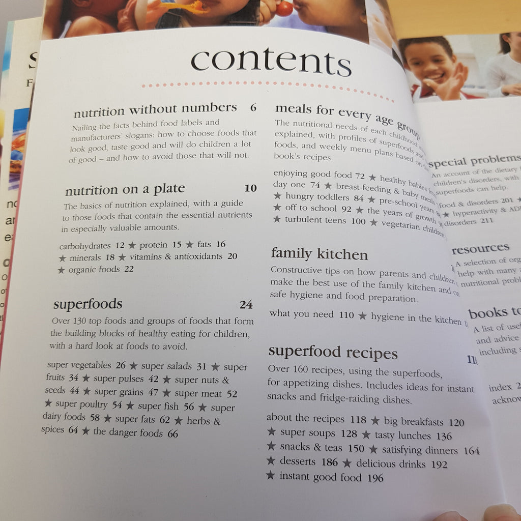 Bundle x 2 books healthy eating for pregnancy and children - paperbacks