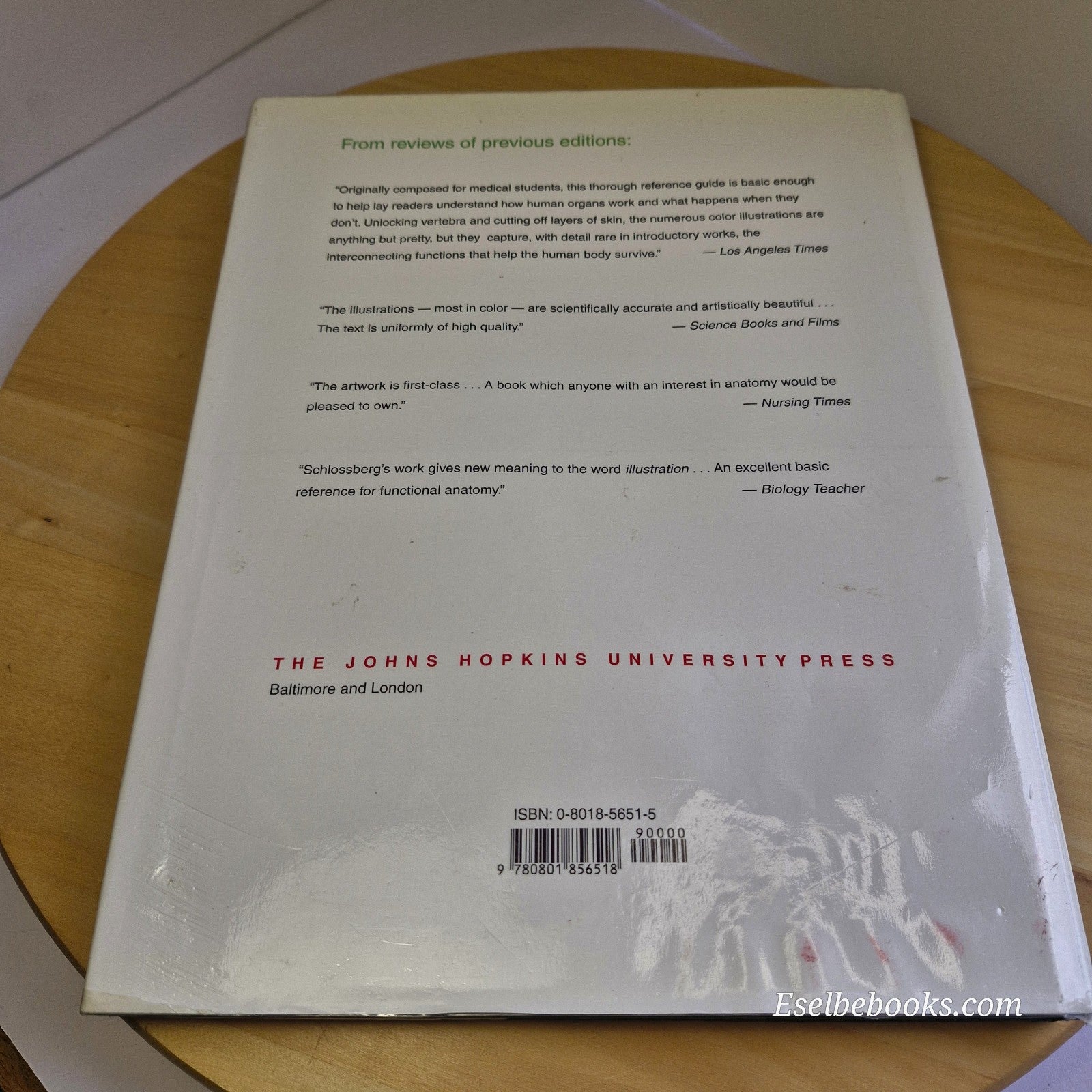The Johns Hopkins Atlas of Human Functional Anatomy by Leon Schlossberg 4th ed