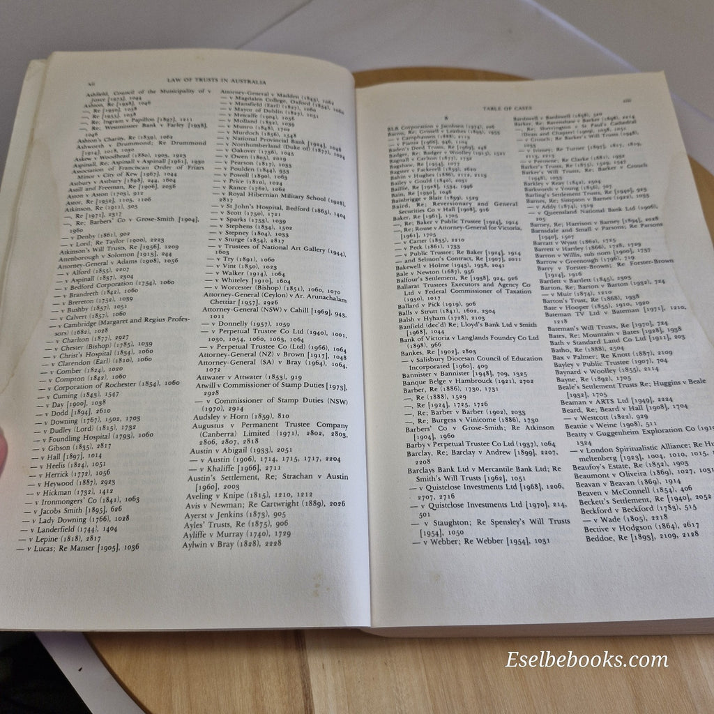 Jacobs' Law of Trusts in Australia By Kenneth Sydney Jacobs, Roderick Pitt Meagh