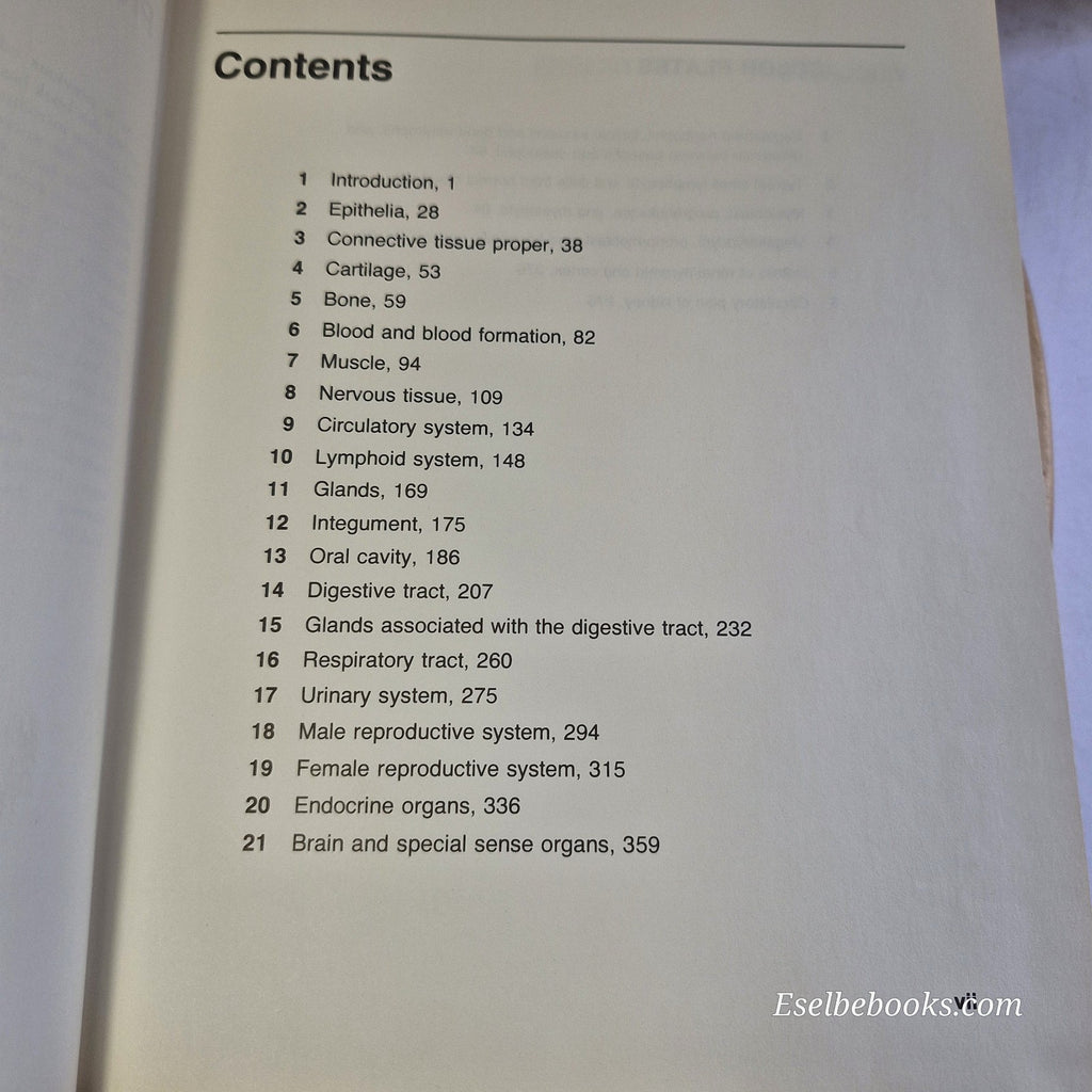 Essentials of histology 8th edition By Gerrit Bevelander, Judith A. Ramaley - HB