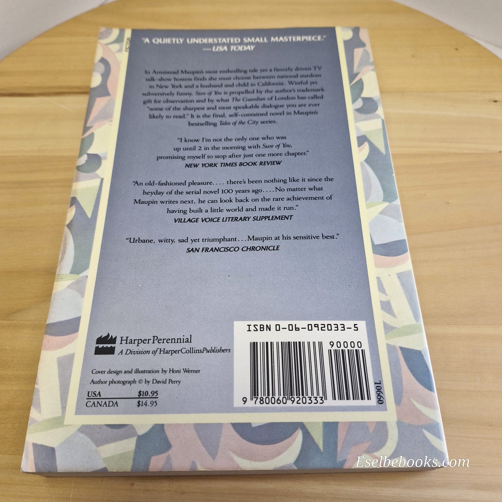 Fiction: Sure of You by Armistead Maupin - paperback