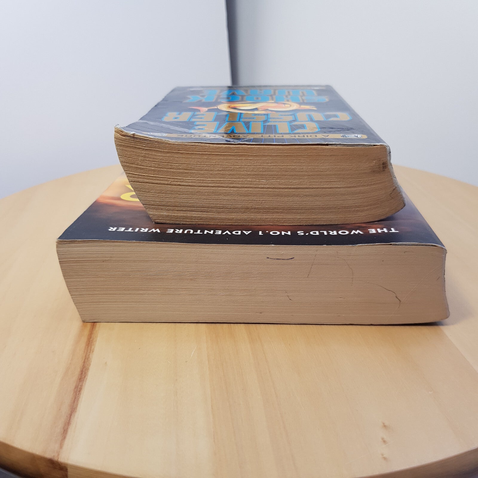 Clive Cussler - Typhoon Fury (large paperback) & Shock Wave (small paperback)