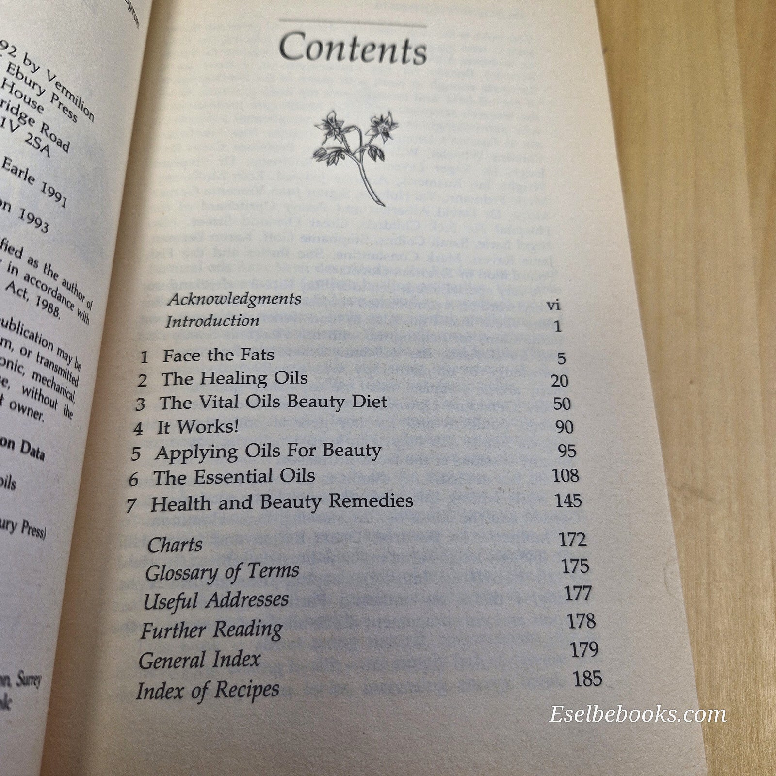 Health: Vital Oils By Liz Earle · 1992 - vintage paperback