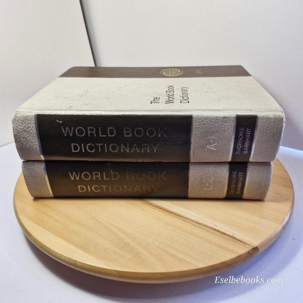 World Book Dictionary Thorndike Barnhardt 1974 Edition A-K & L - Z