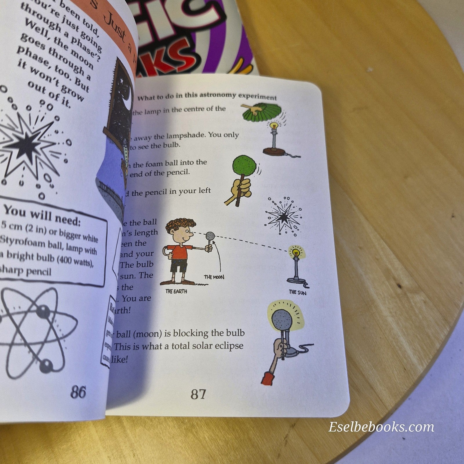 3 x Hinkler Children's books - science experiments/horrors/magic tricks - p'back