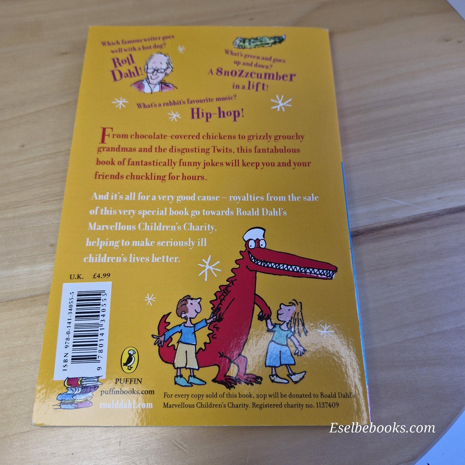 Roald Dahl's Marvellous Joke Book 2012 and Whizzpopping Joke Book 2016 - p'backs