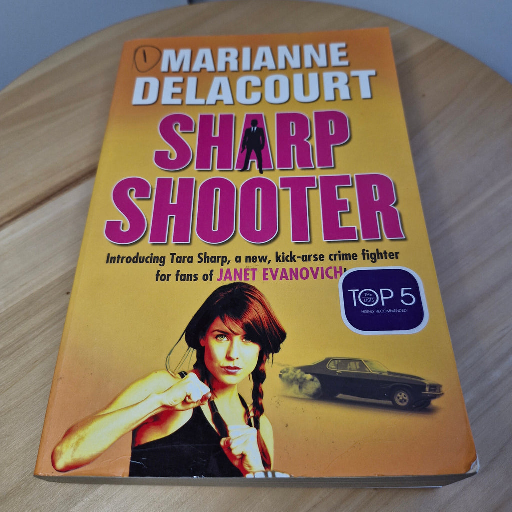 Crime fiction: Sharp Shooter By Marianne Delacourt · 2016 - large paperback