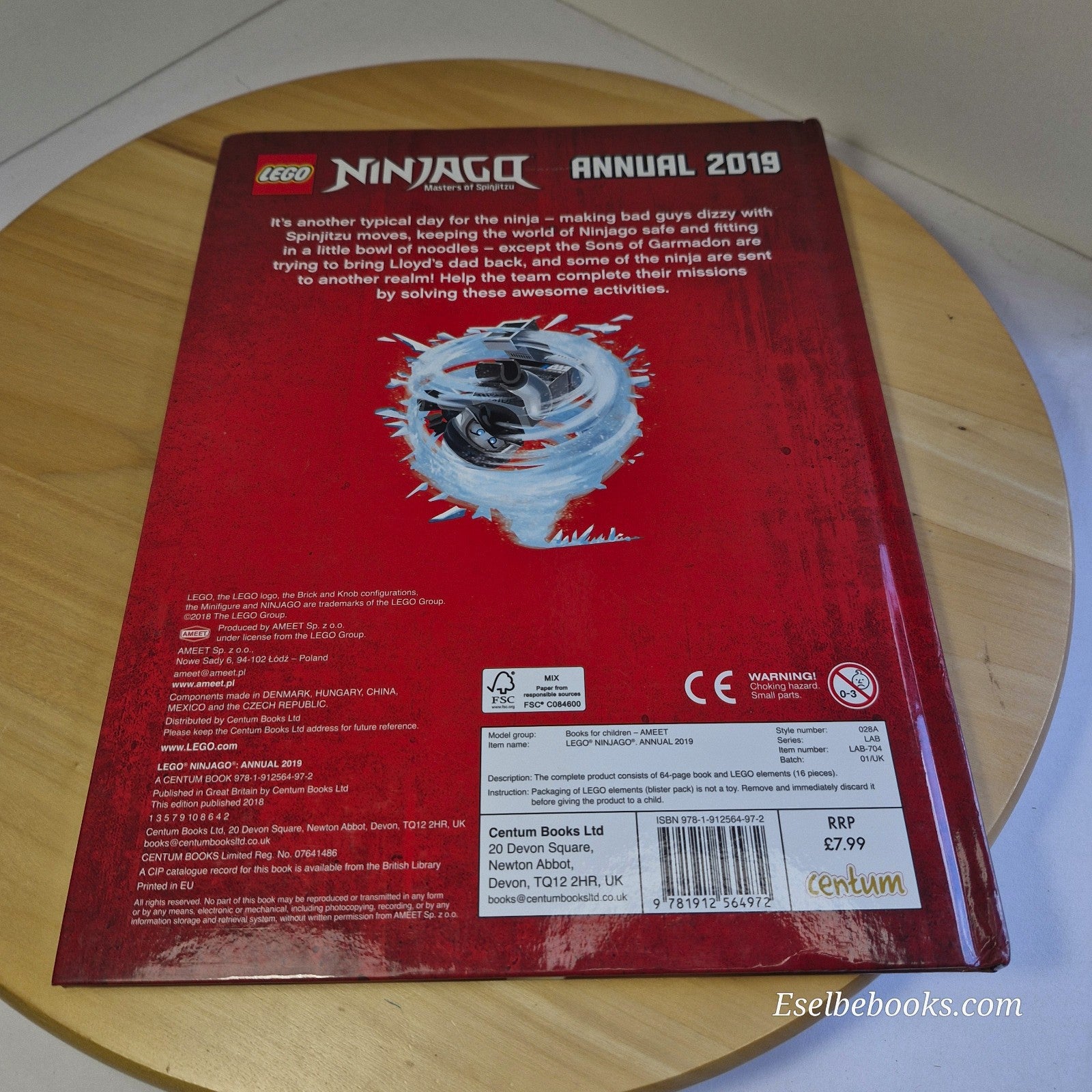 Lego Ninjago annuals 2018 & 2019 - hardbacks - NO mini figures