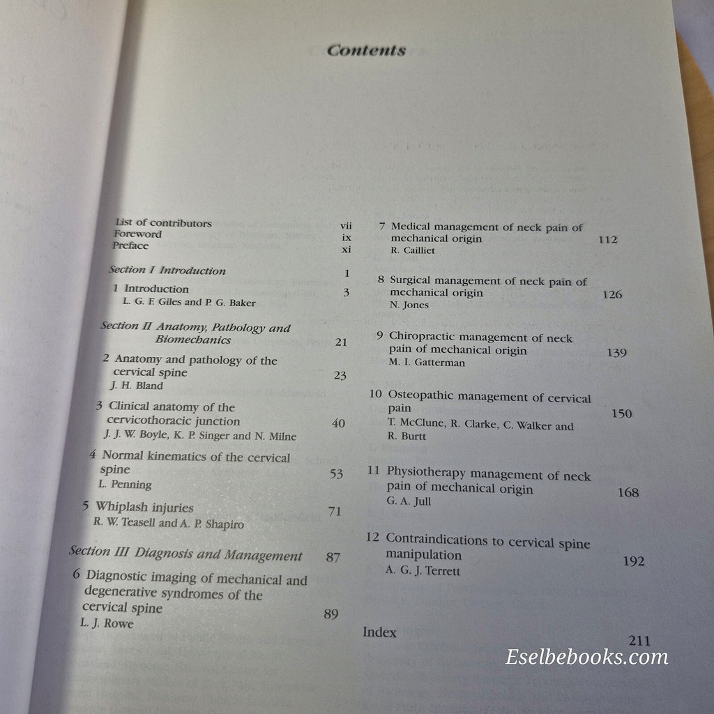 Clinical Anatomy and Management of Cervical Spine Pain By L. G. F. Giles · 19...